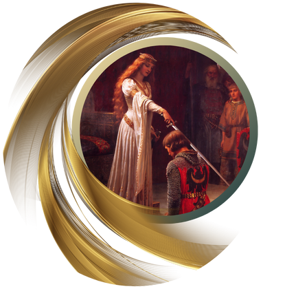 Image of The Accolade painting, Edmund Blair Leighton (1852–1922)